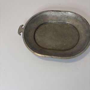 VINTAGE GUARDIAN WARE 15" x 10" Cast Aluminum Oval Serving Tray with Handles